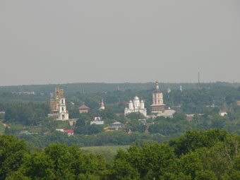 Пафнутьев монастырь, вид из Боровска